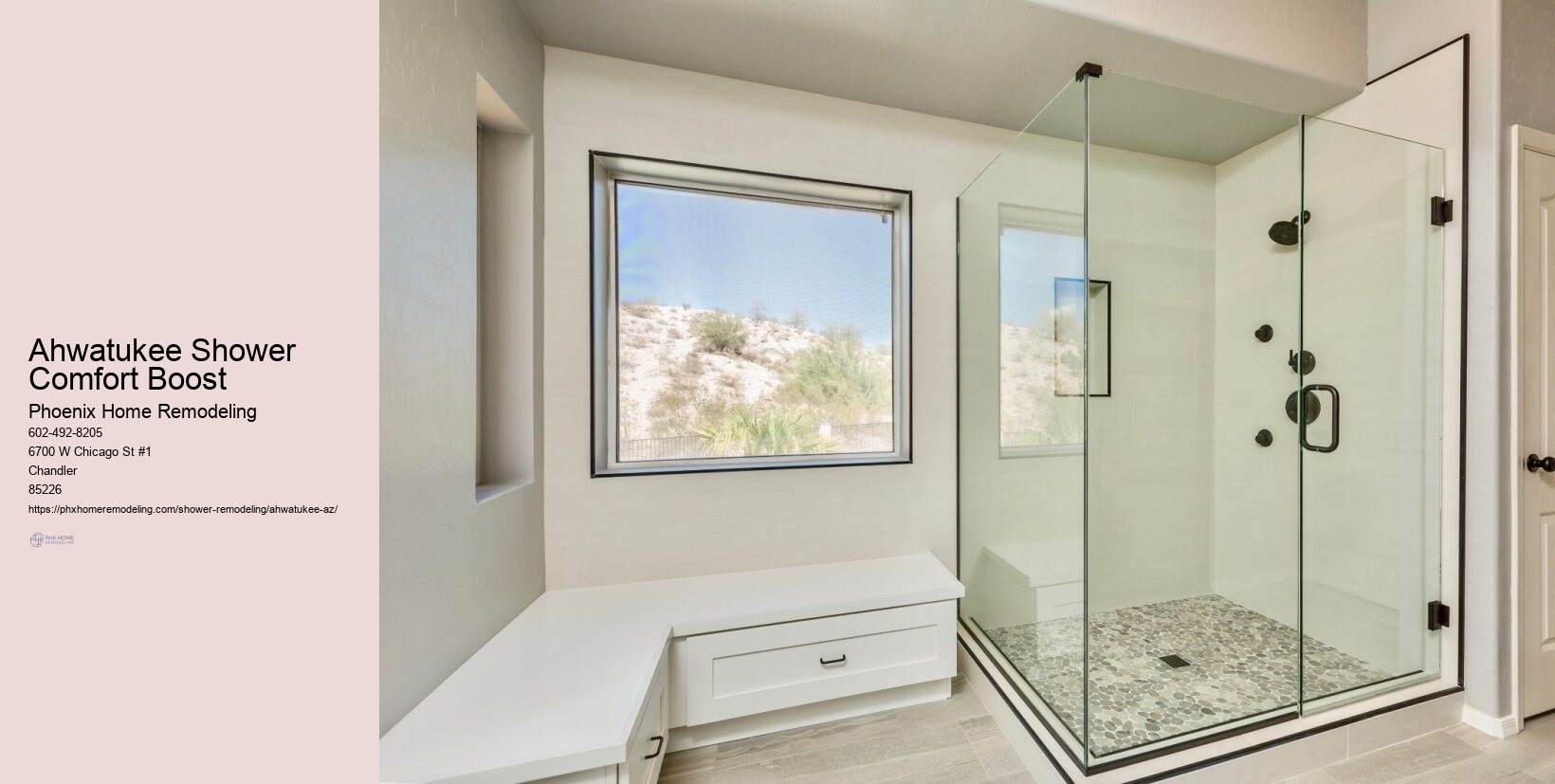 What is the ROI of redoing a shower in Ahwatukee