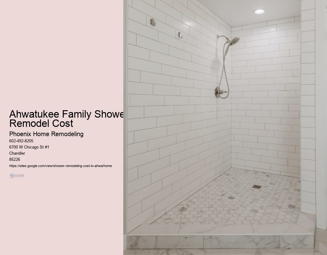 Walk In Shower Remodeling Cost In Ahwatukee Arizona