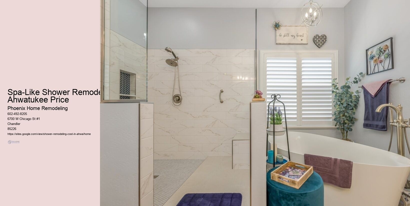Spa-Like Shower Remodel Ahwatukee Price