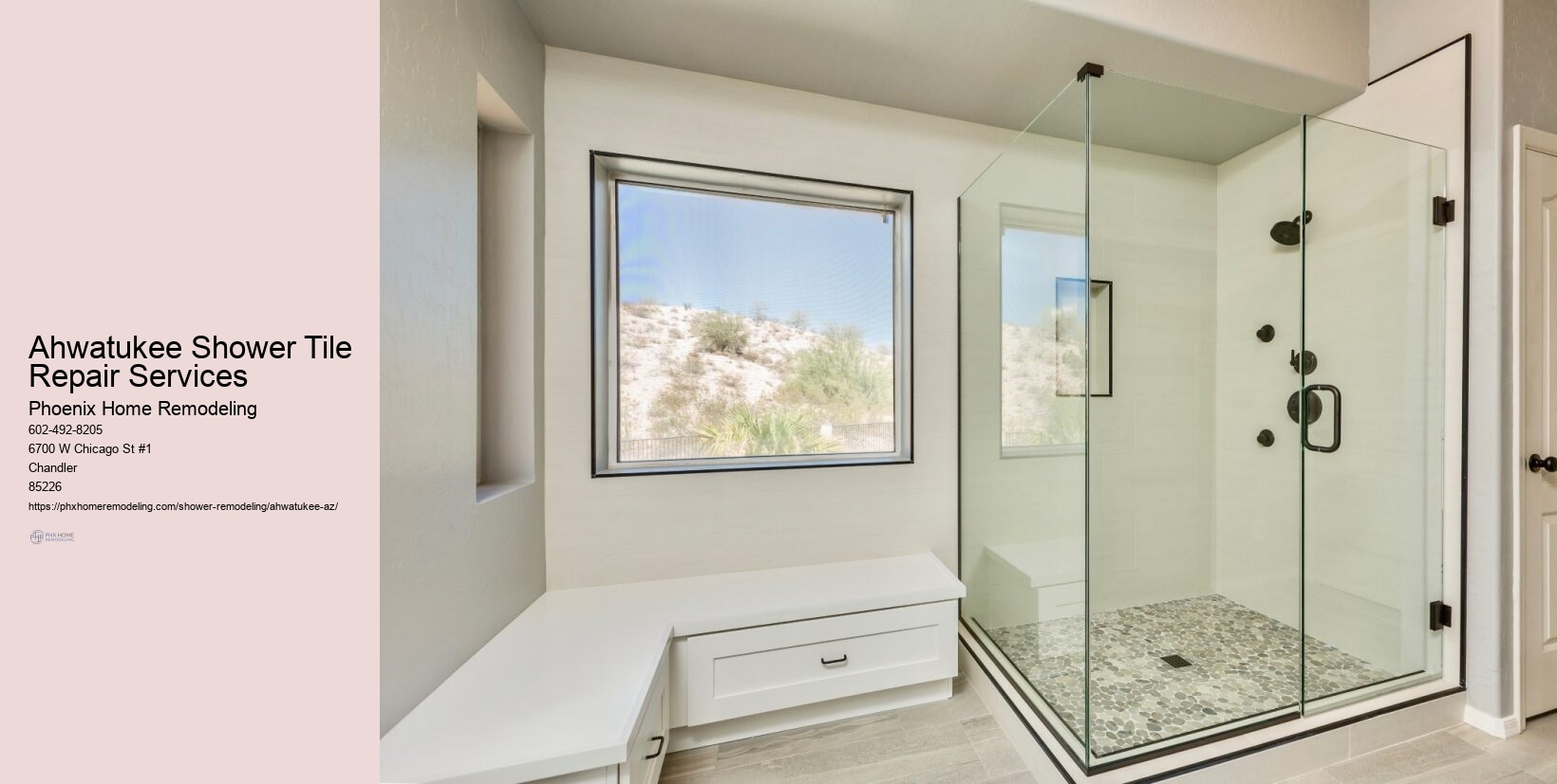 Shower Tile installation in Ahwatukee AZ